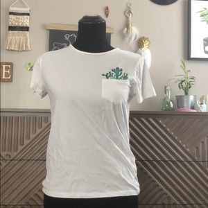 embroidered cactus top